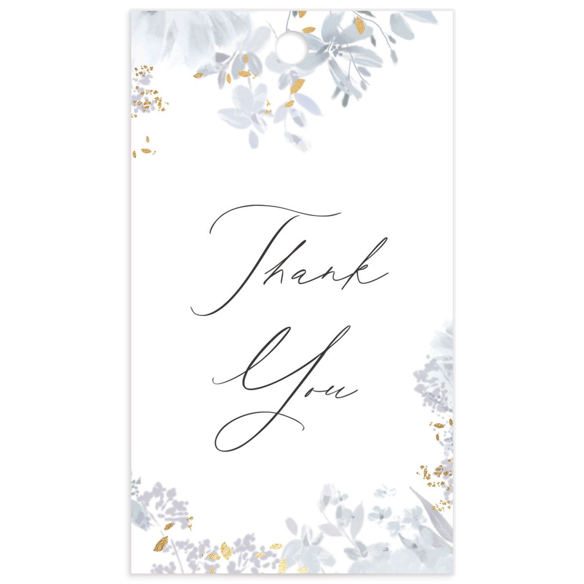 Monochrome Blooms Favor Gift Tags