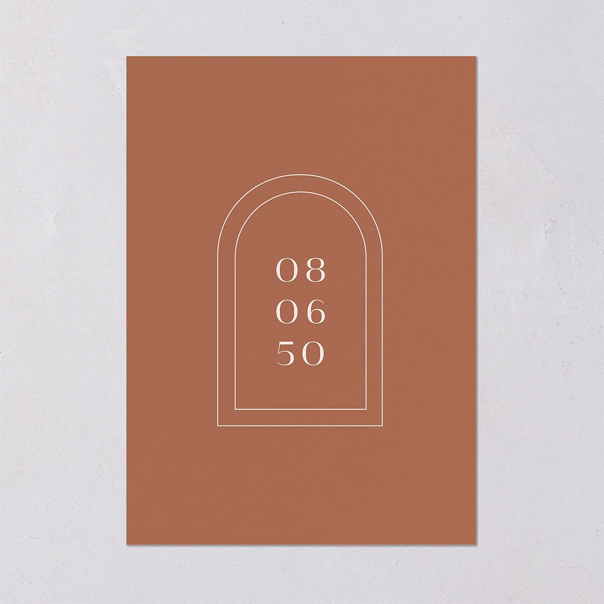 Modern Romantic Wedding Invitations  Chestnut Signature Blank No