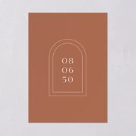 Modern Romantic Wedding Invitations  Chestnut Signature Blank No