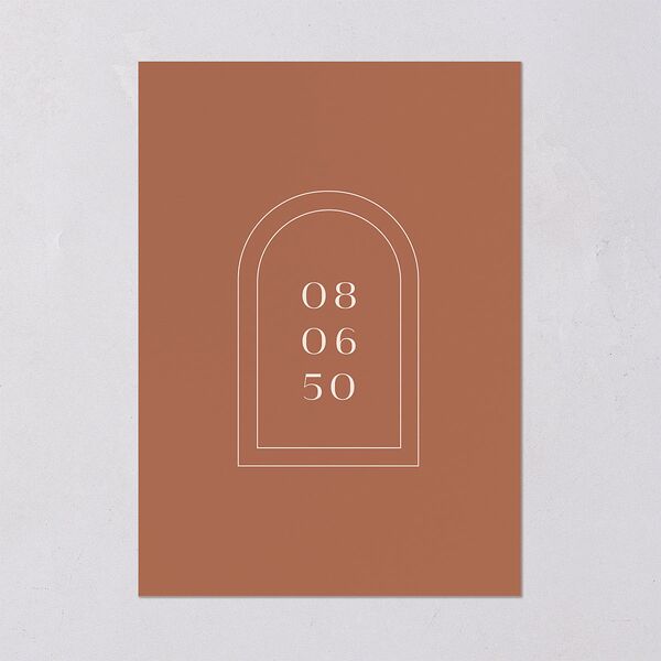 Modern Romantic Wedding Invitations  Chestnut Signature Blank No