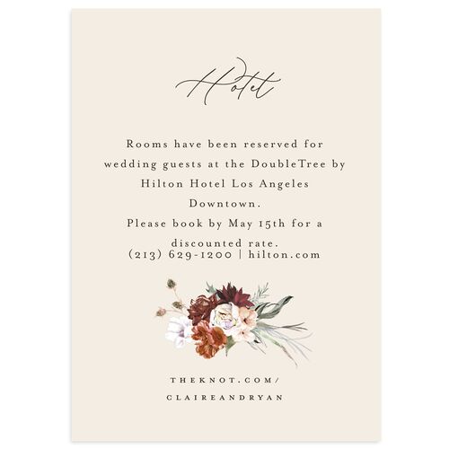 Gothic Antlers Wedding Enclosure Cards Peach Fuzz Signature Standard