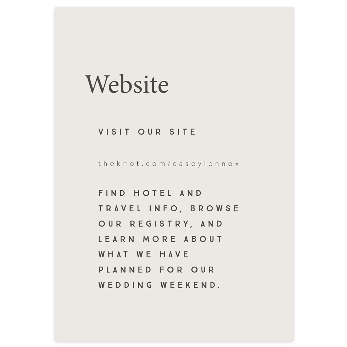 Modern Photograph Wedding Enclosure Cards