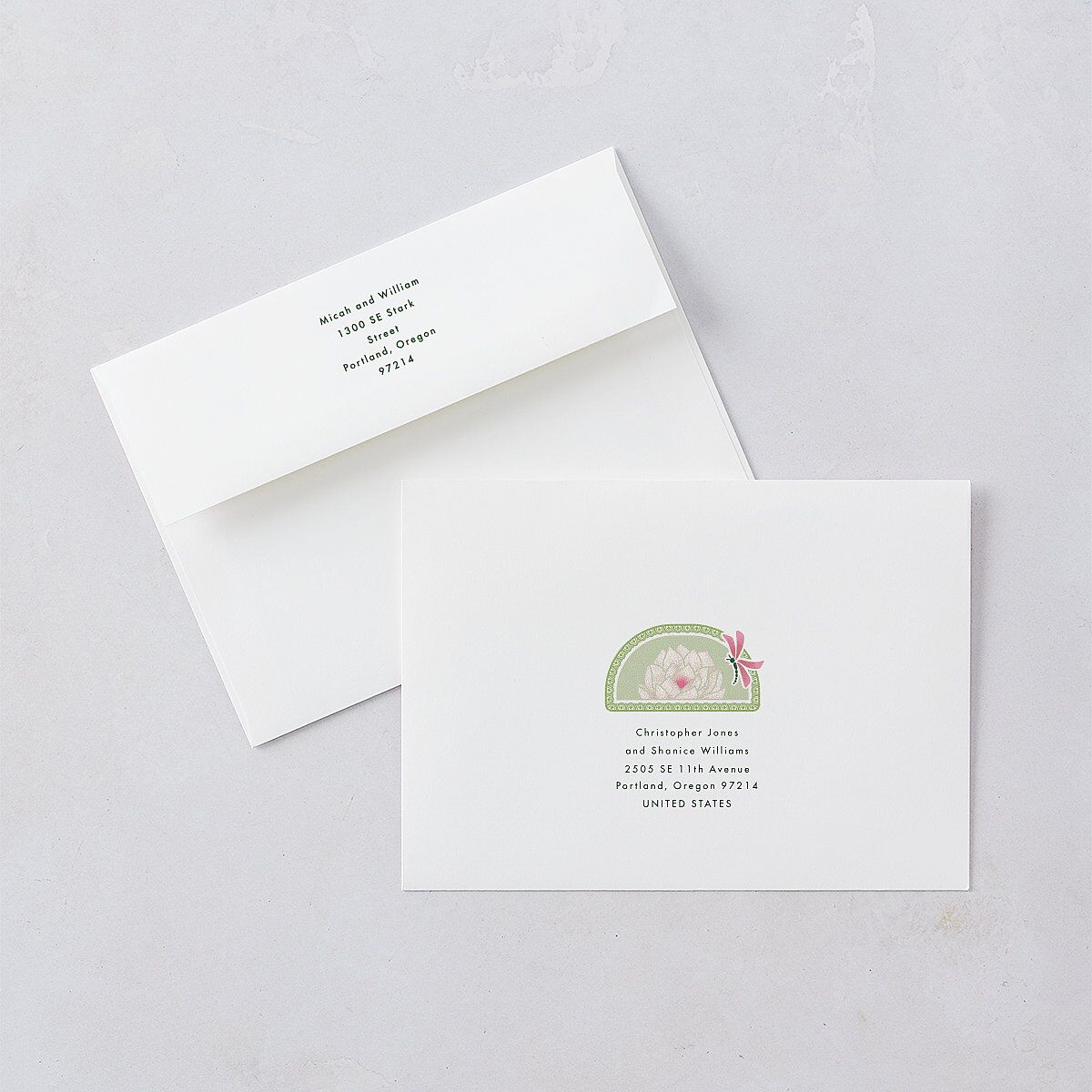 Twilight Pond Bridal Shower Invitations Eucalyptus Signature Blank Standard