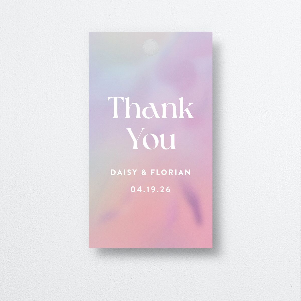Ethereal Blur Favor Gift Tags front