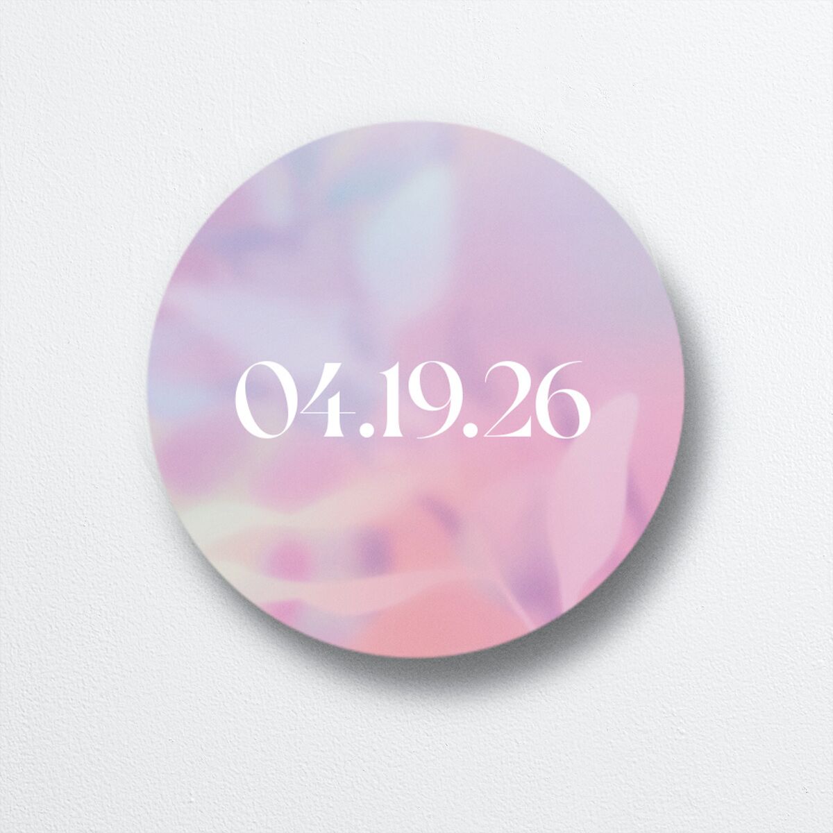 Ethereal Blur Wedding Stickers front