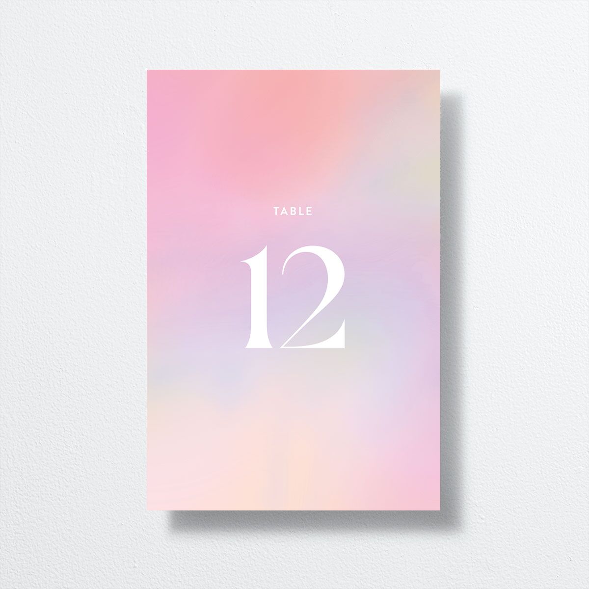Ethereal Blur Table Numbers Candy Pink Signature