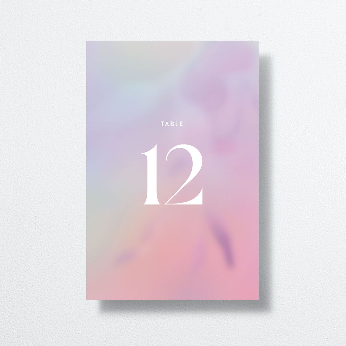 Ethereal Blur Table Numbers Candy Pink Signature