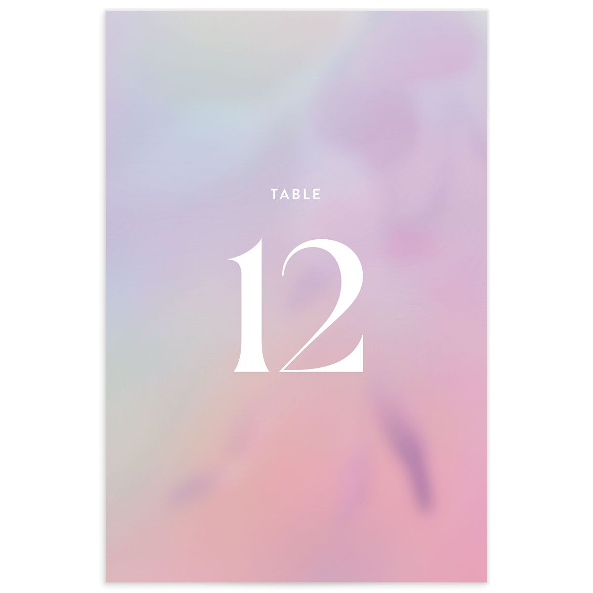 Ethereal Blur Table Numbers