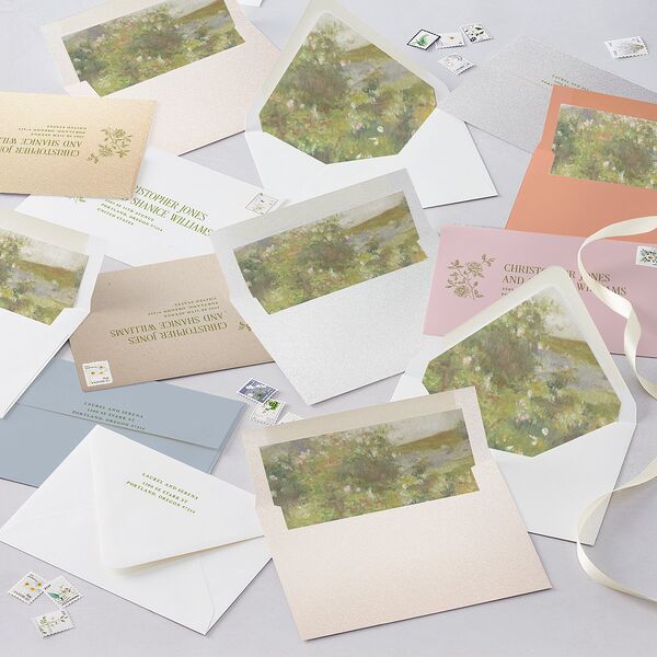 Vintage French Botanical Wedding Invitations Meadow Signature Blank No Standard