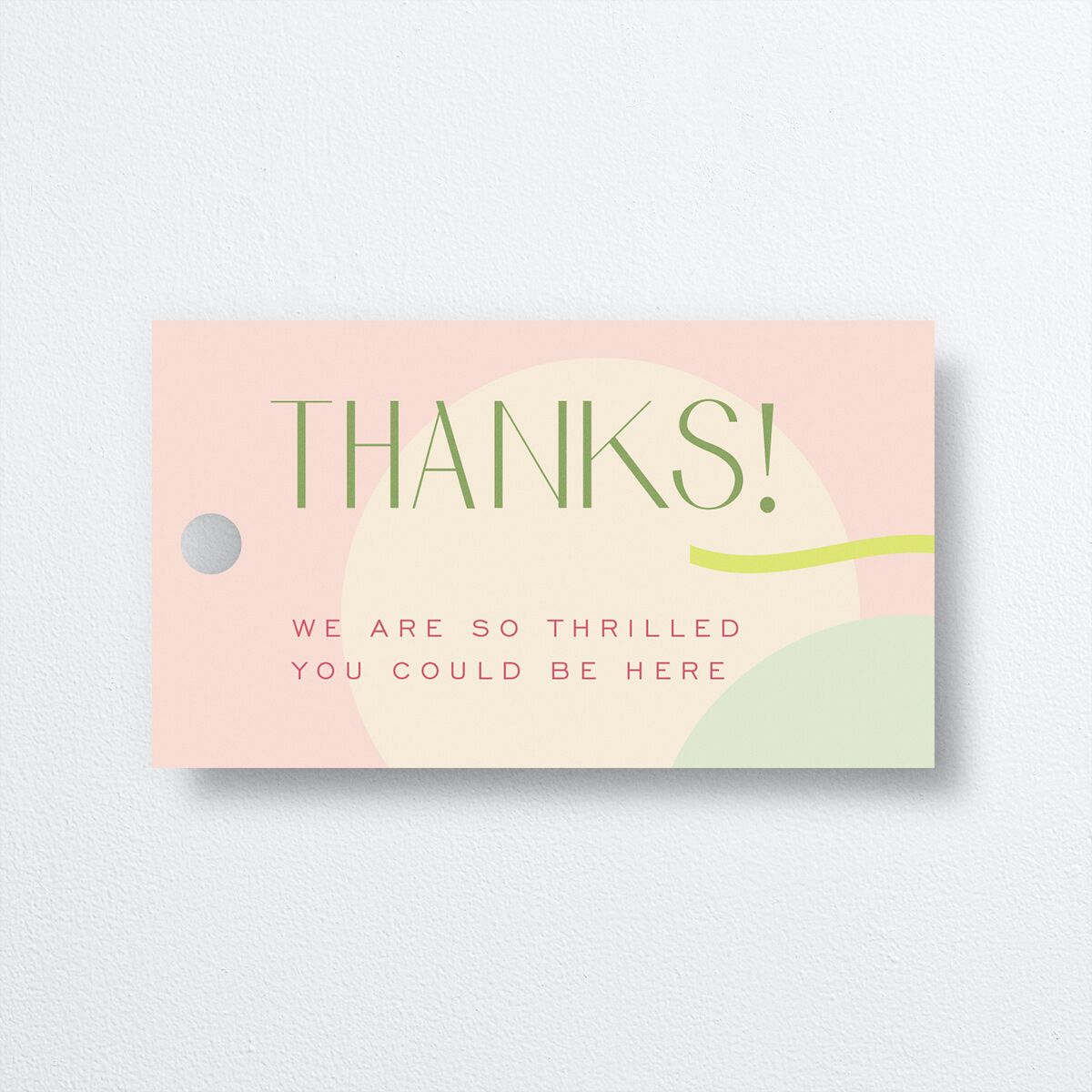 Pearlescent Shapes Favor Gift Tags Sage Signature