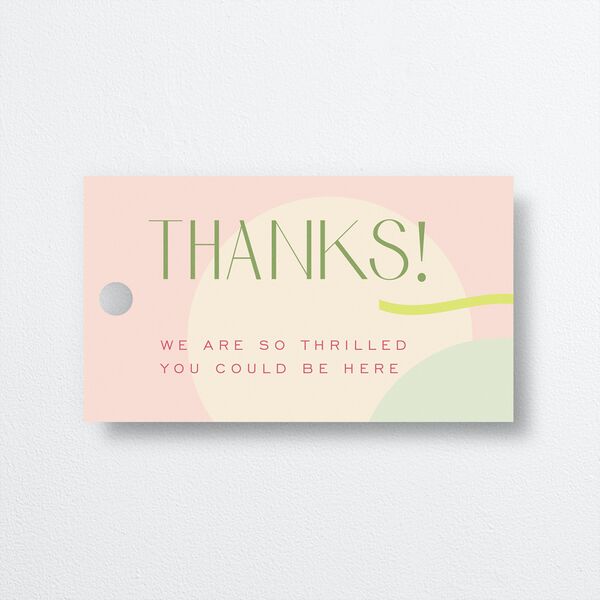 Pearlescent Shapes Favor Gift Tags Sage Signature