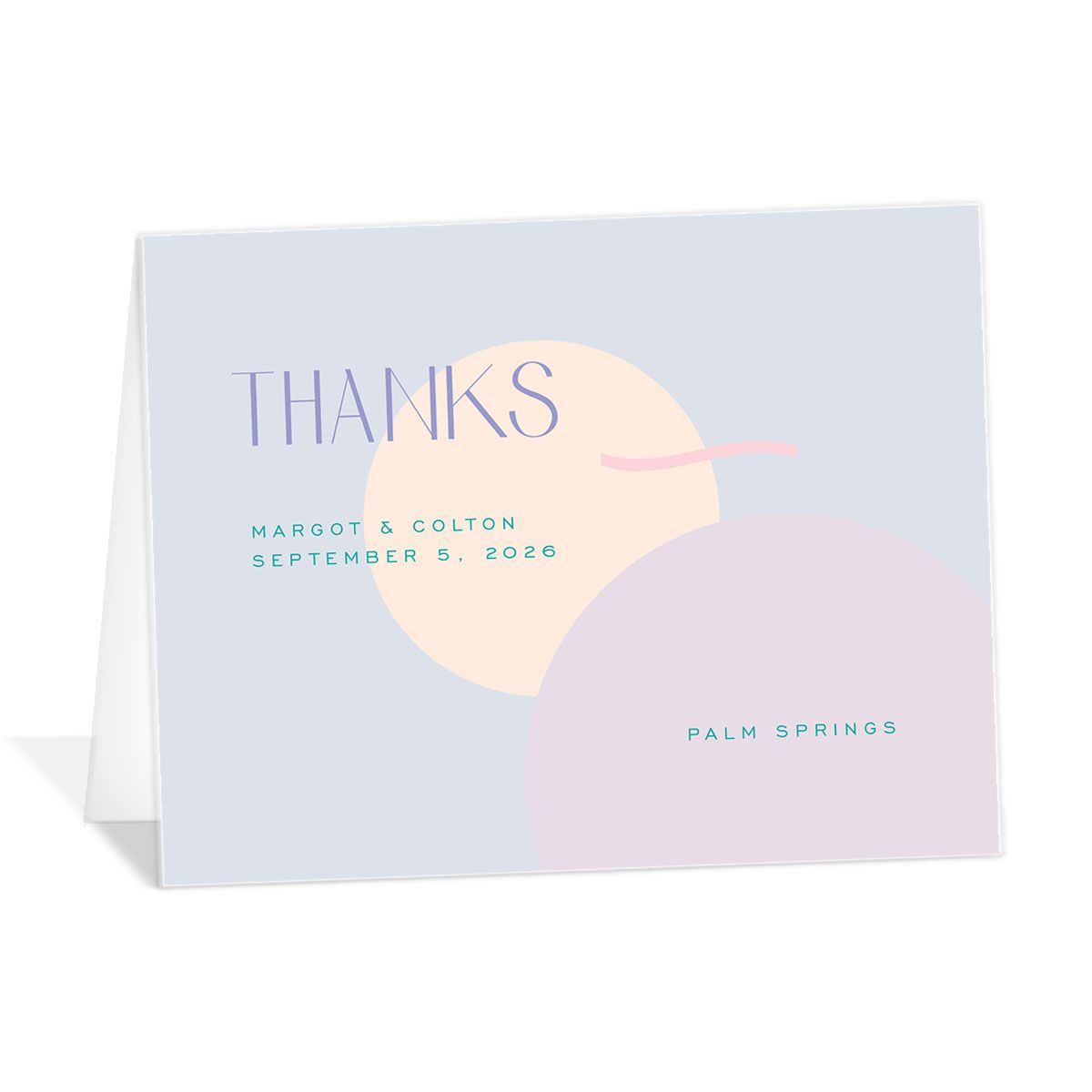 Pearlescent Shapes Thank You Cards
