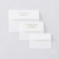 Indian Painted Henna Save The Date Card Envelopes White Scottish Green Both Recipient and Return Addresses Signature Standard