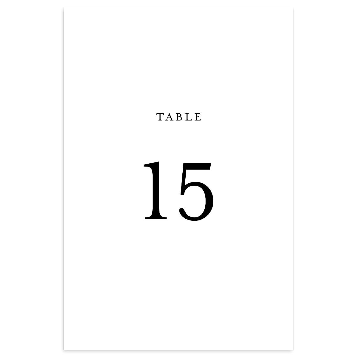 Shining Leaves Table Numbers