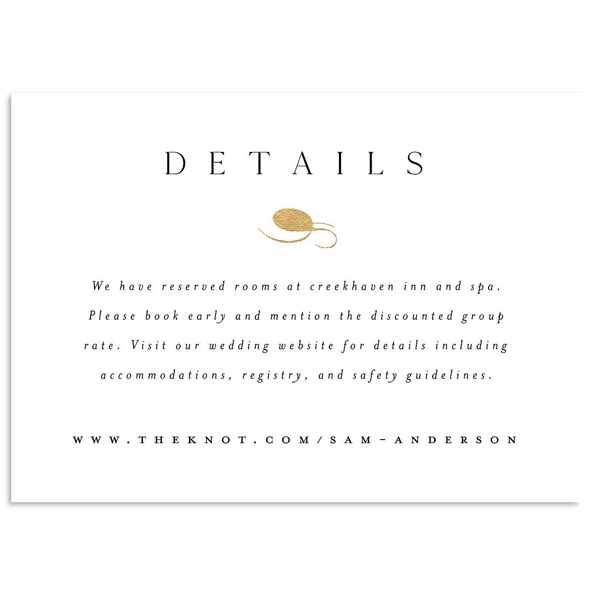 Flourishing Love Wedding Enclosure Cards