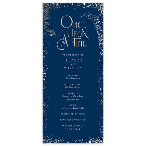 Be Our Guest Wedding Programs