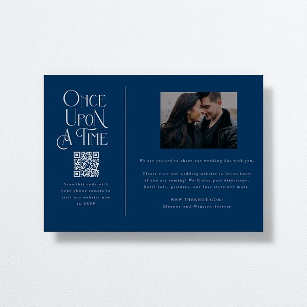 Be Our Guest Save the Date Cards back in Blue