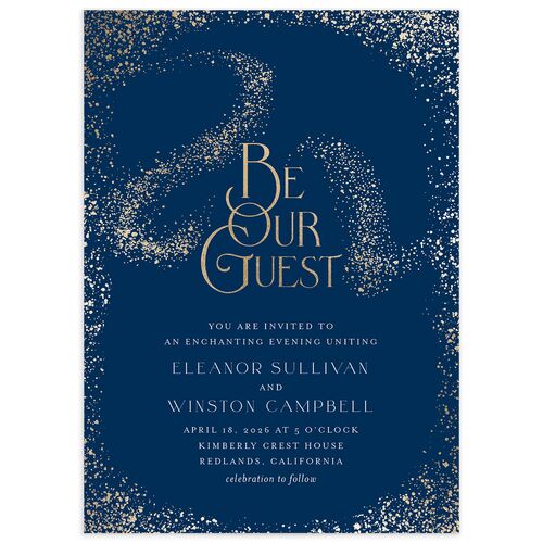 Be Our Guest Wedding Invitations - Blue
