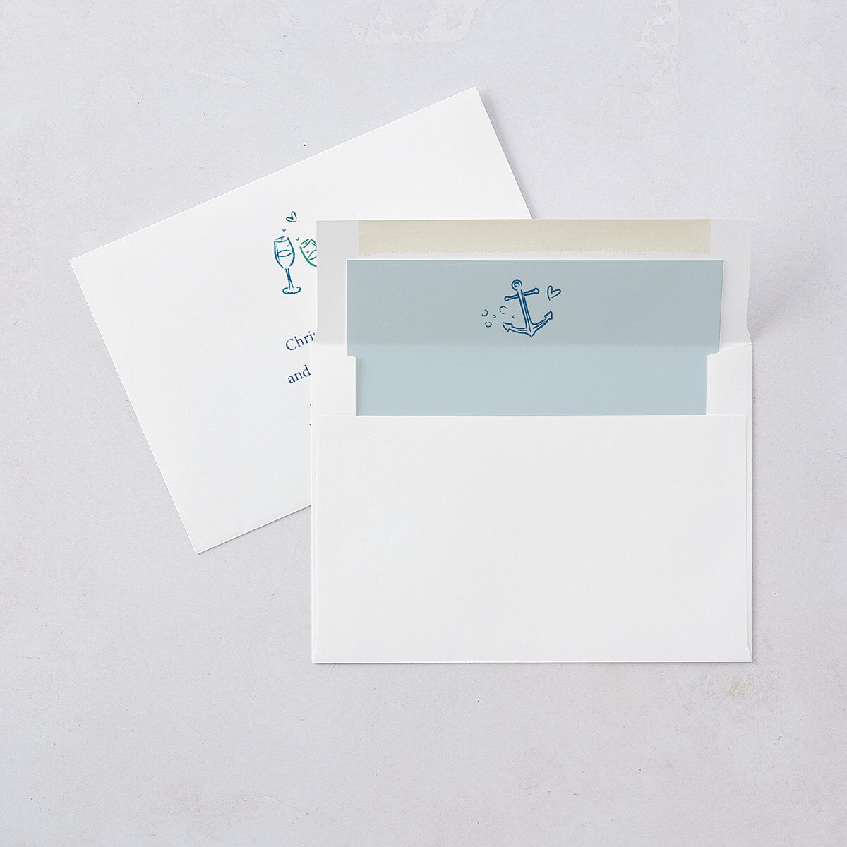 Nautical Border Wedding Invitations — view 7