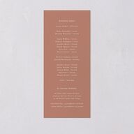 Striking Scene Wedding Programs Dusty Rose Signature