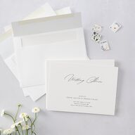 Romantic Minimal Rehearsal Dinner Invitations Snow Signature Blank