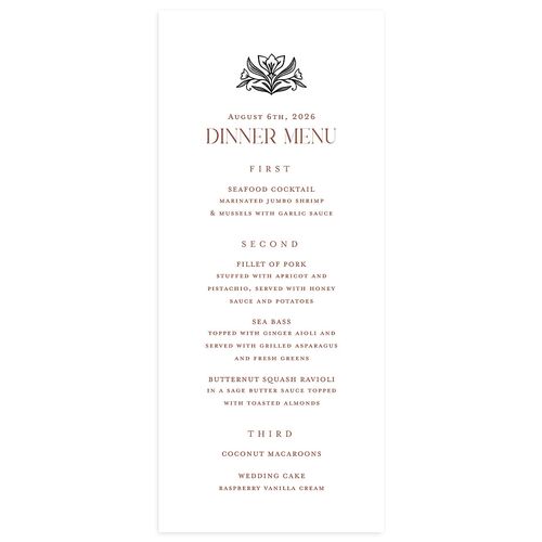 Church Stained Glass Menus Licorice Signature