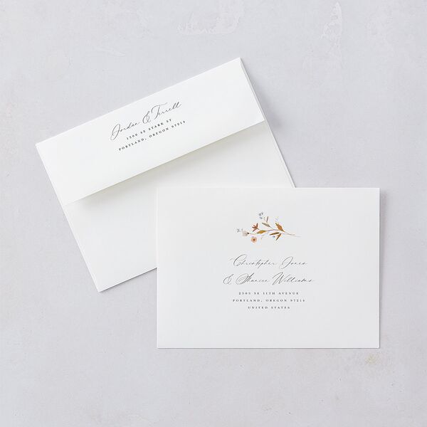 Dainty Wildflowers Bridal Shower Invitations Sunflower Signature Blank Standard