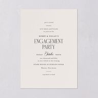 Cosmopolitan Engagement Party Invitations Champagne Signature Blank Standard