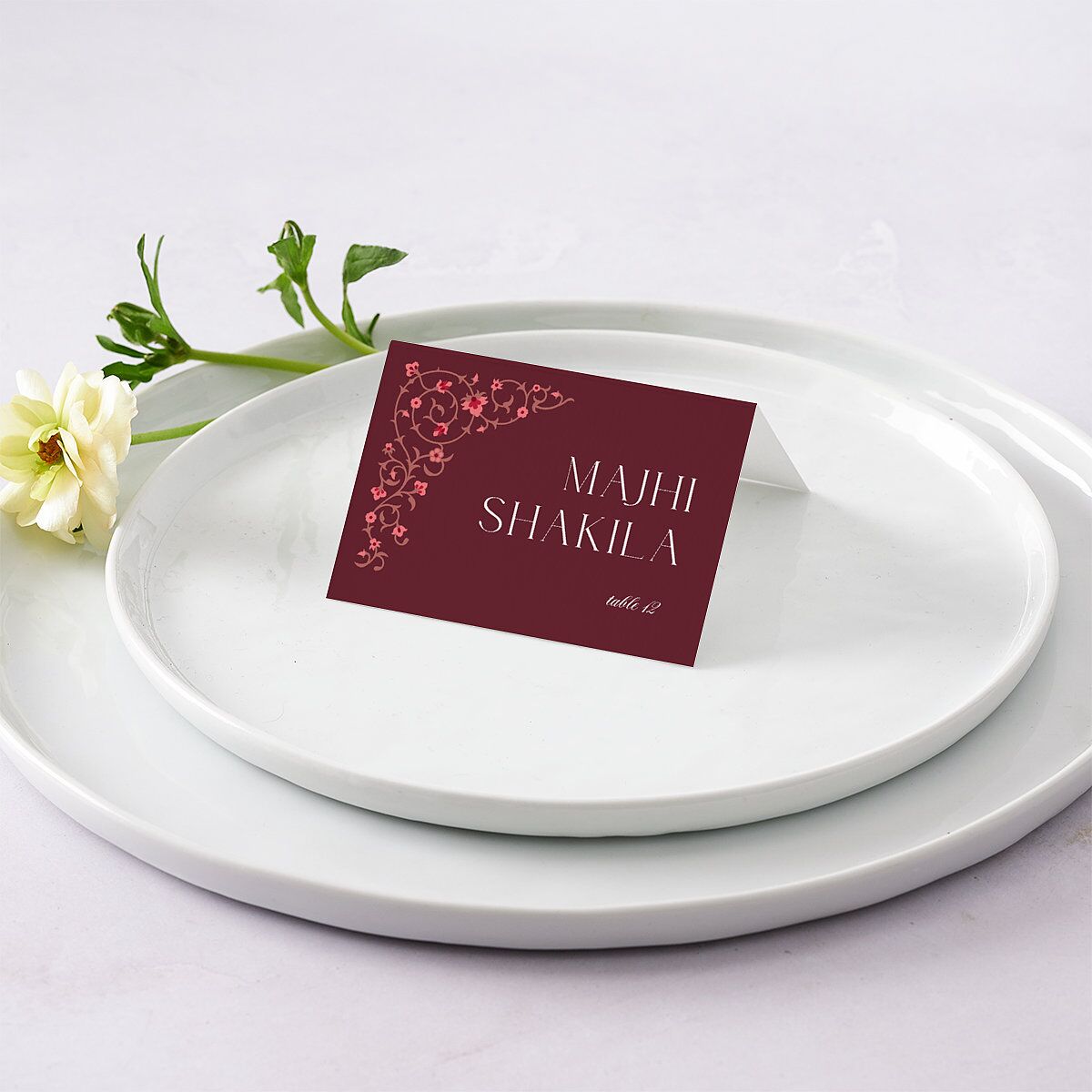 Ornate Threshold Place Cards — view 1