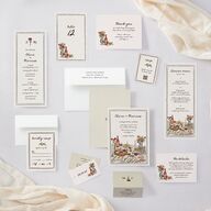 Hand Drawn Tablescape Wedding Enclosure Cards Linen Signature Standard