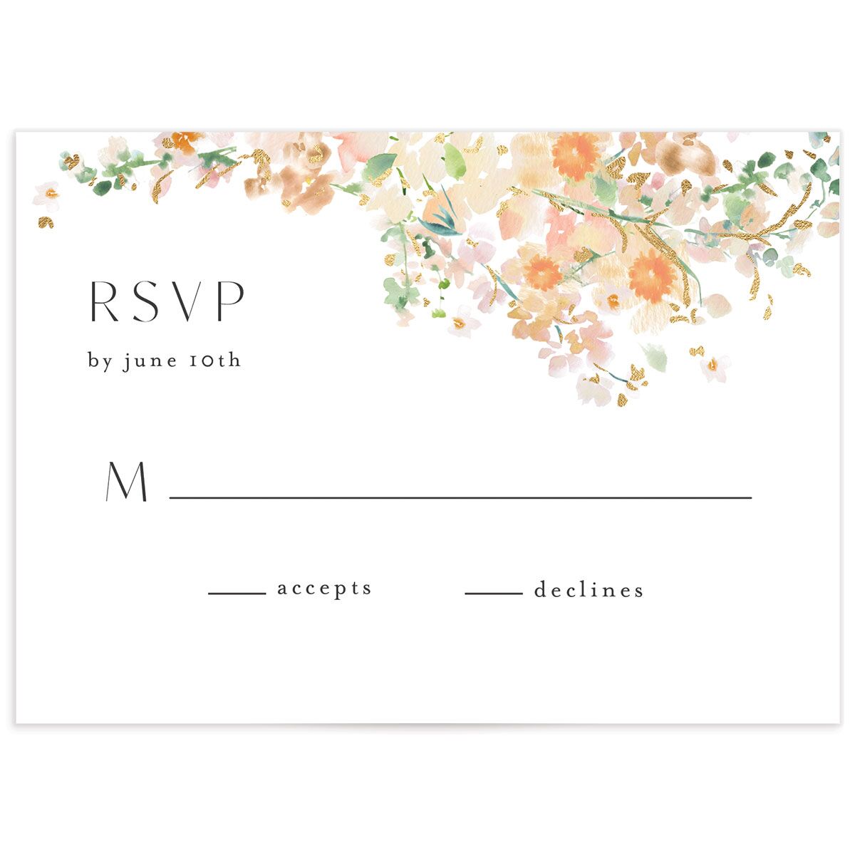 Pastel Arch Wedding Response Cards