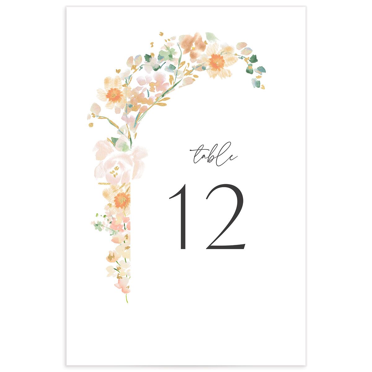 Pastel Arch Table Numbers