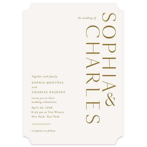 Timeless Elegance Wedding Invitations Driftwood Signature Blank No Ticket