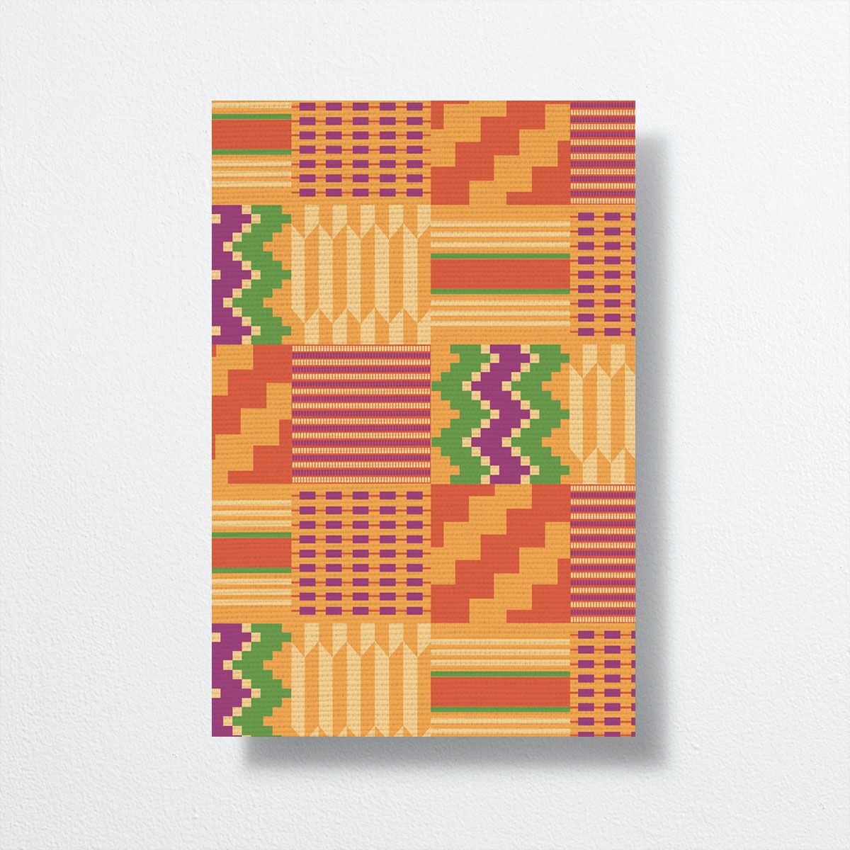 Ankara Print Table Numbers Gold Marigold Signature
