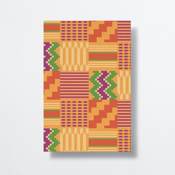 Ankara Print Table Numbers Gold Marigold Signature
