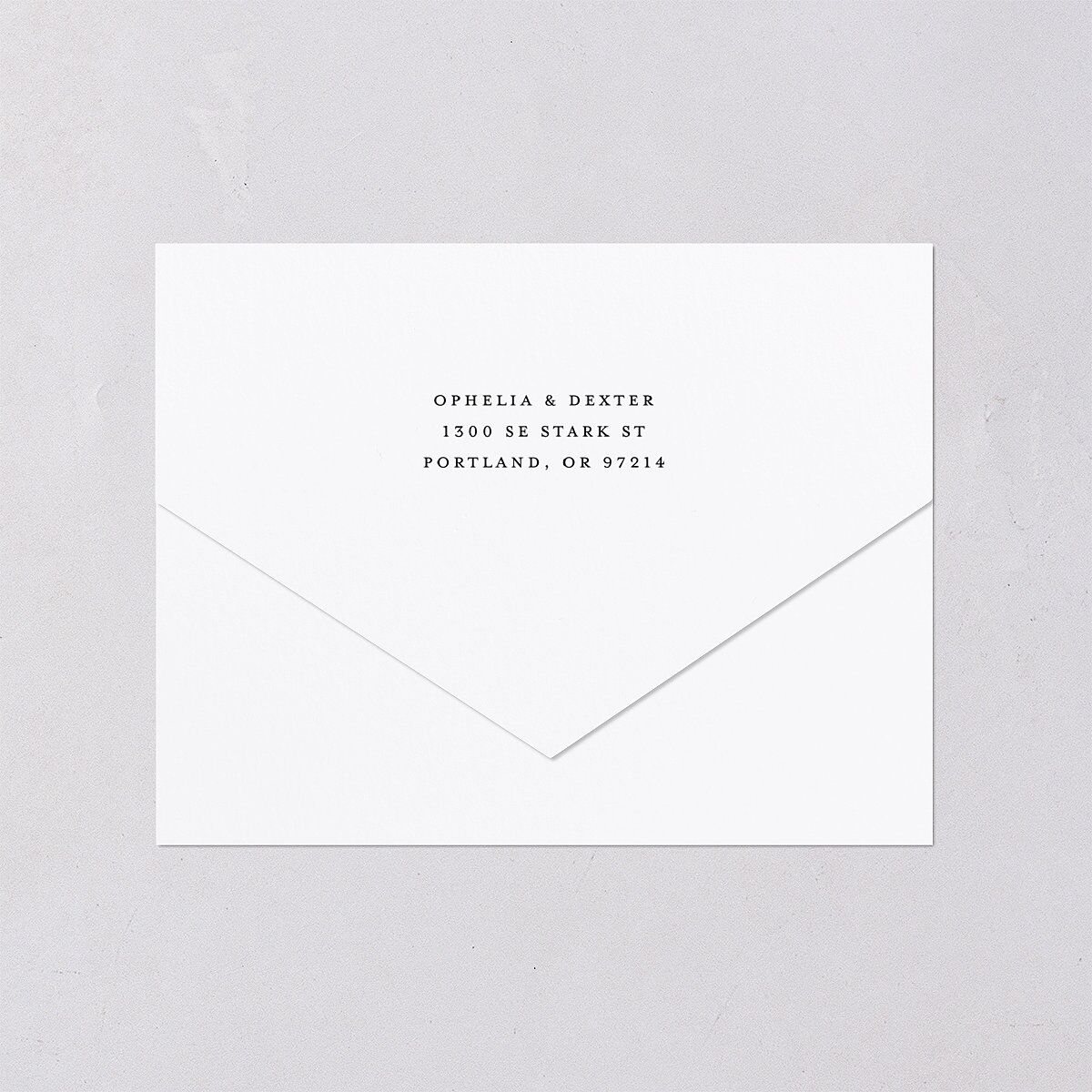 Til Death Gothic Photo All-in-One Wedding Invitations Sand Signature Light Both Recipient and Return Addresses No