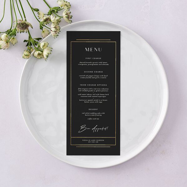 Refined Frame Menus Gold Charcoal Signature