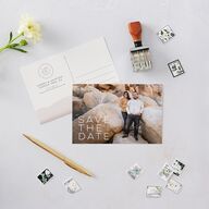 Painted Desert Save The Date Postcards Dusty Rose