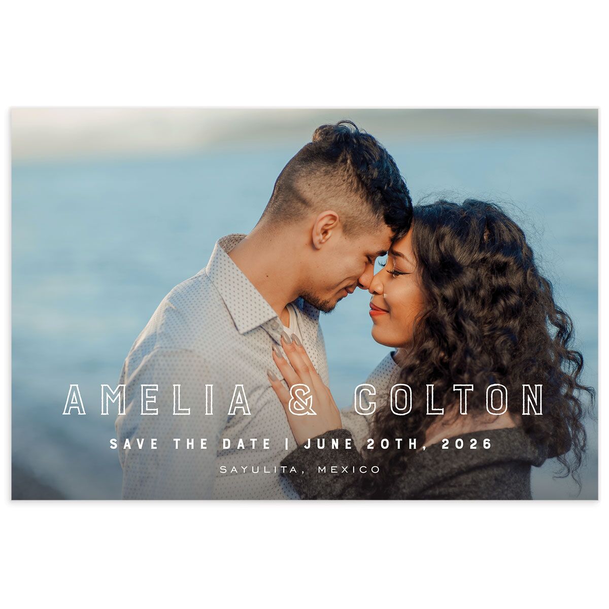 Iconic Beach Save the Date Postcards