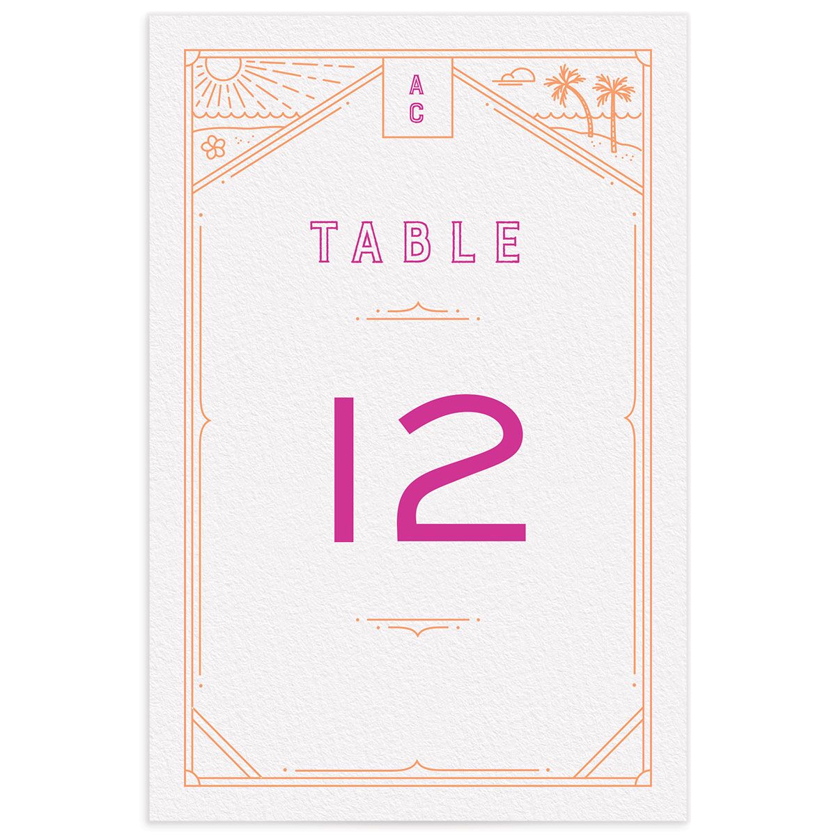 Iconic Beach Table Numbers