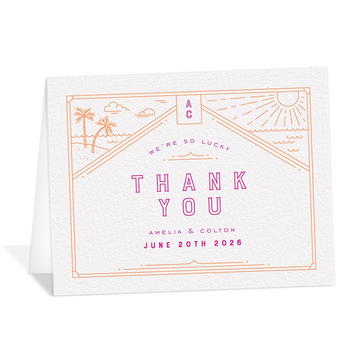 Iconic Beach Thank You Cards