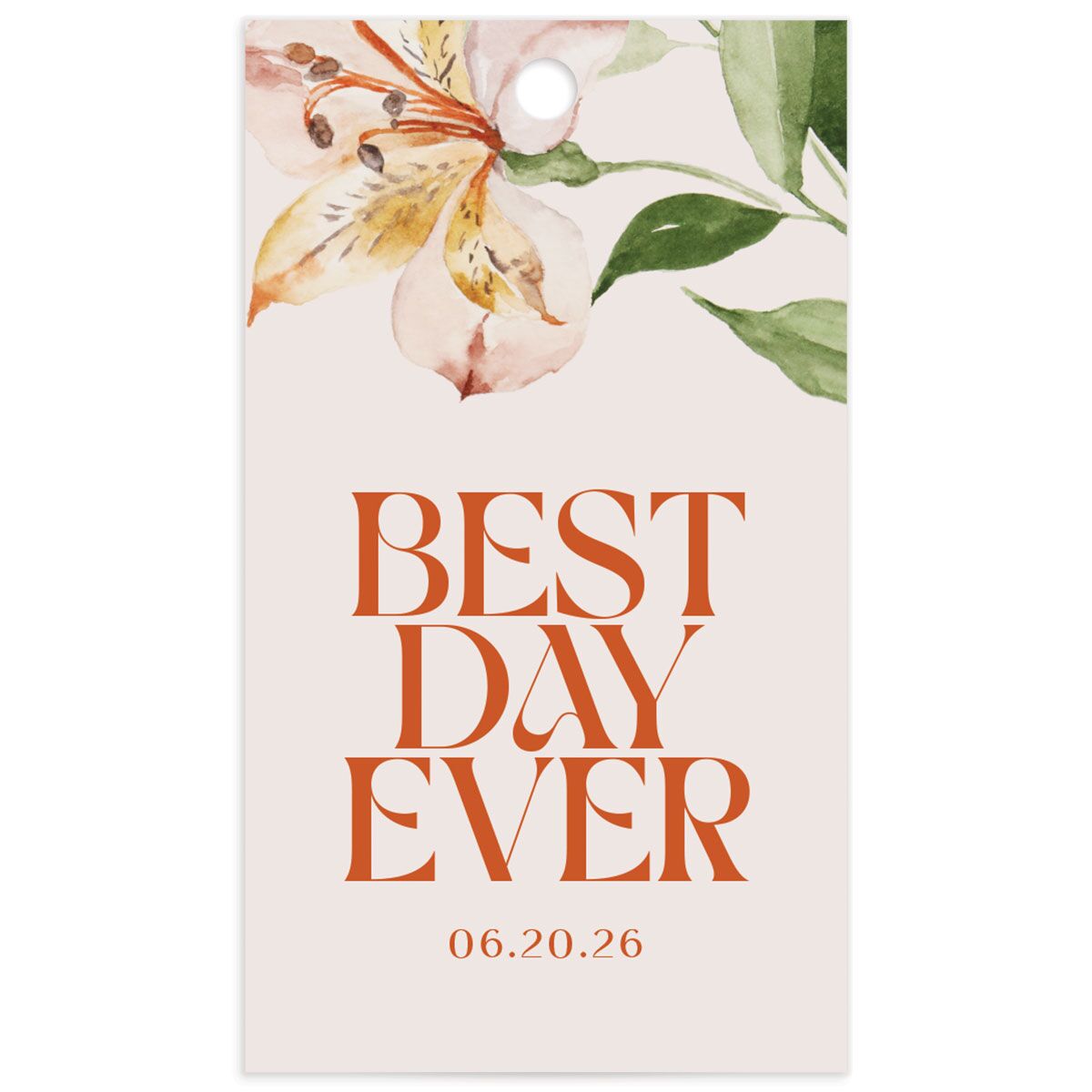 Tropical Lilies Favor Gift Tags
