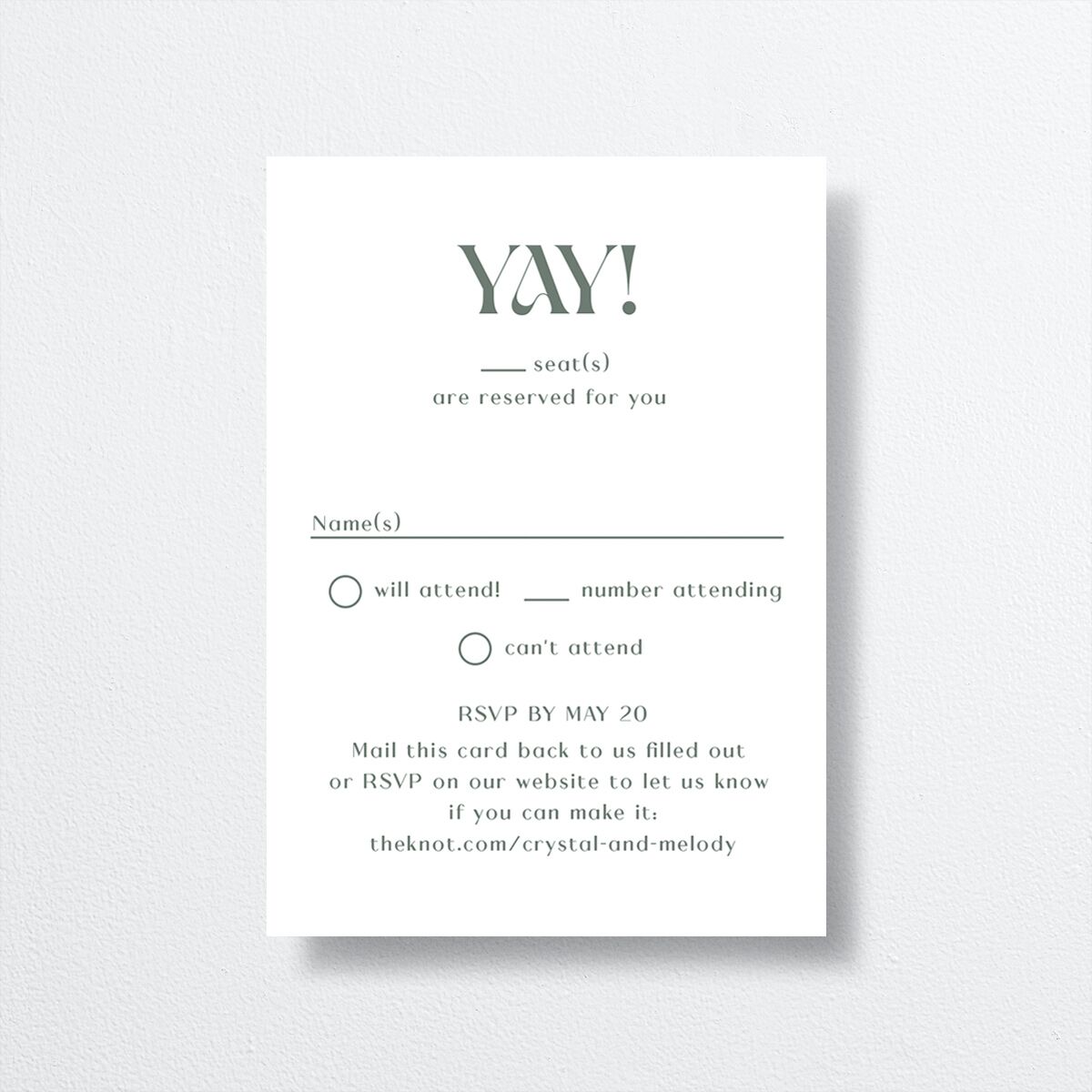 Hawaiian Tropical Lilies Wedding Response Cards Eucalyptus Signature