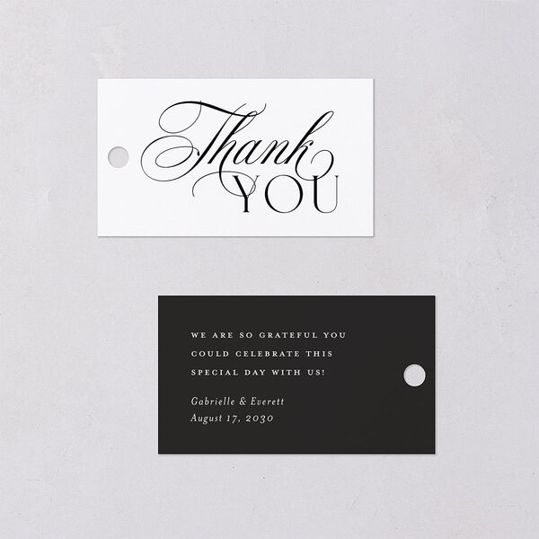 Opposites Attract Favor Gift Tags Licorice Signature