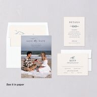 Elegant Lighthouse Digital Save the Date Cards Maritime Dusty Blue Lets Celebrate Standard