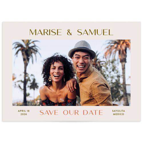 Impressionist Paradise Save the Date Cards - Multi-Color
