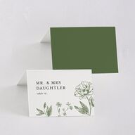 Classic Botanical Border Place Cards Thyme Signature