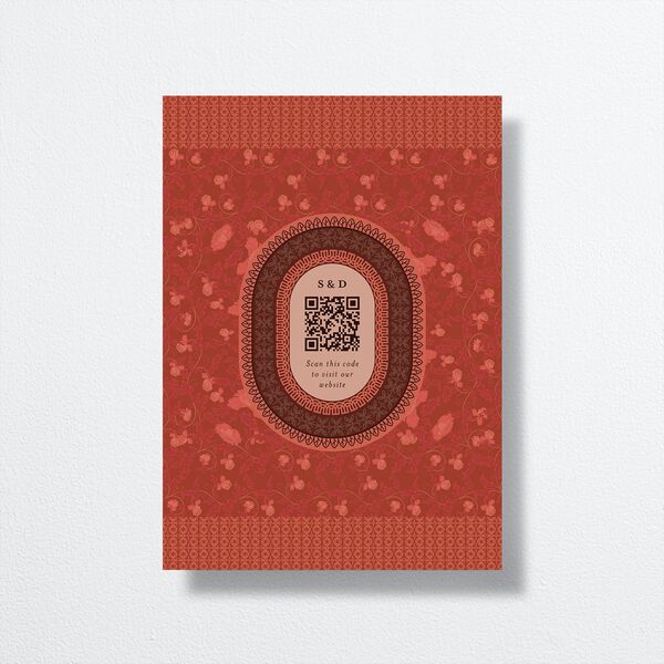 Kaleidoscope Tapestry Save the Date Cards Chocolate Signature smooth No