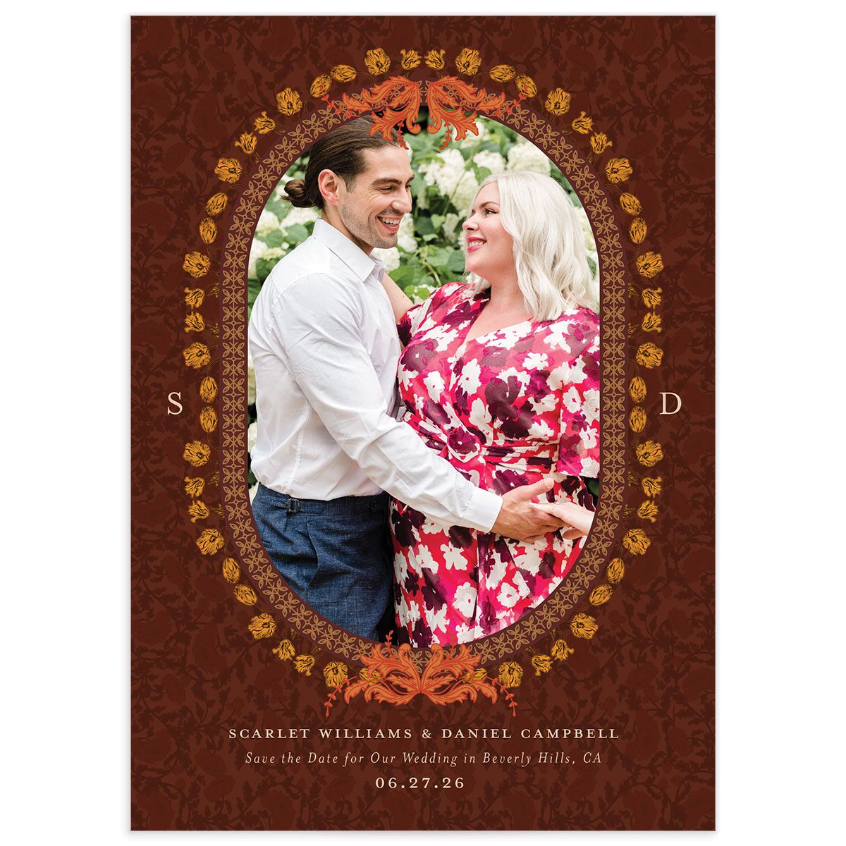 Kaleidoscope Tapestry Save the Date Cards
