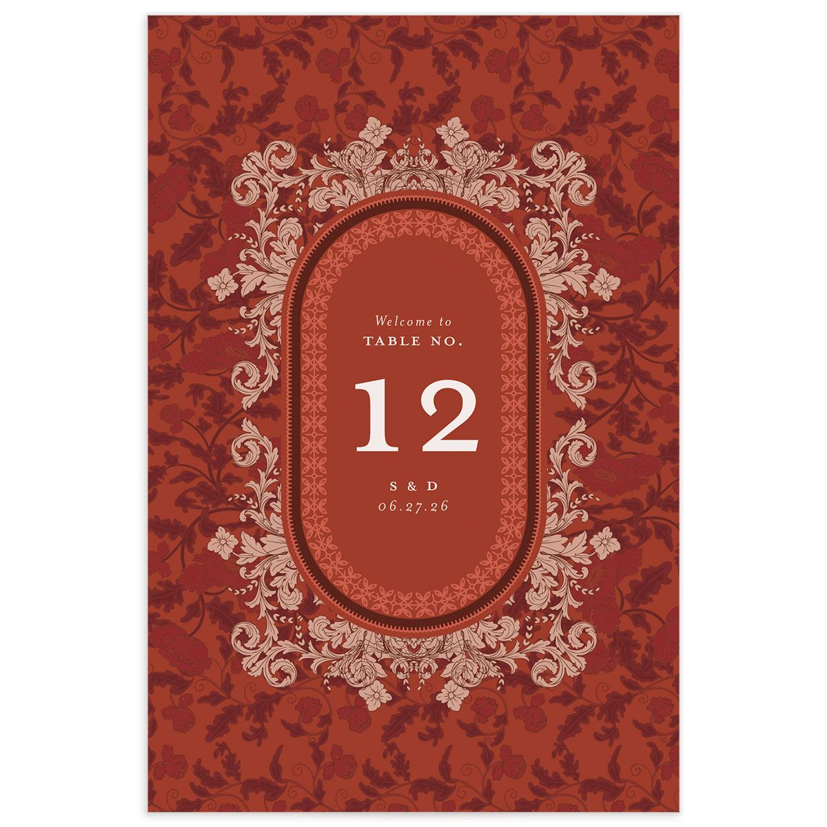 Kaleidoscope Tapestry Table Numbers